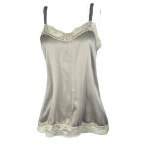 Coquette silk lace top y2k